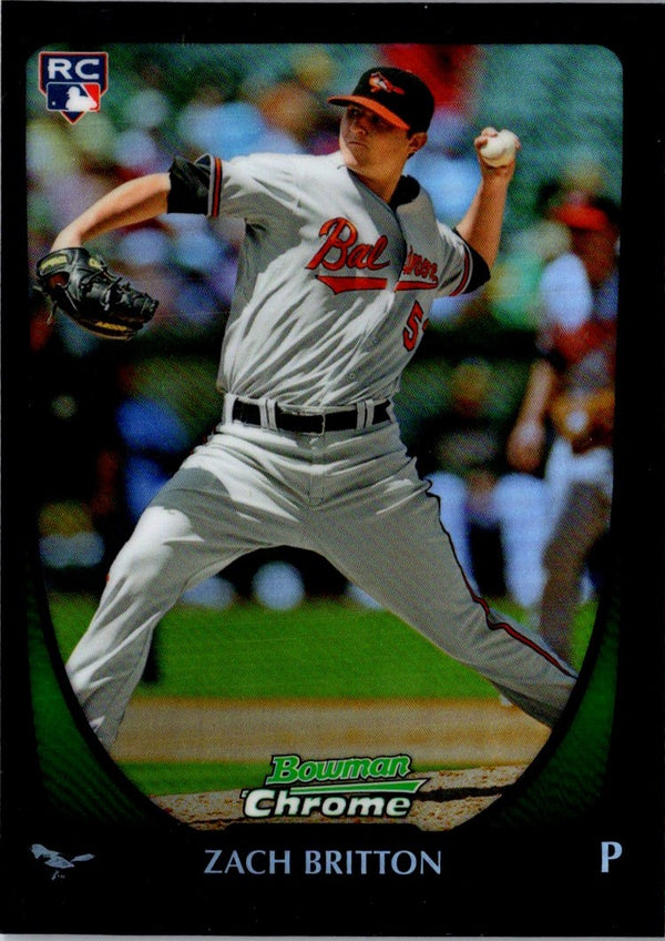 2011 Bowman Chrome Zach Britton #210 Rookie