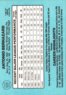 1986 Donruss Tony Bernazard