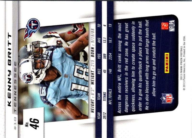 2013 Panini Prizm Kenny Britt