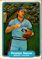 1982 Fleer Preston Hanna #435