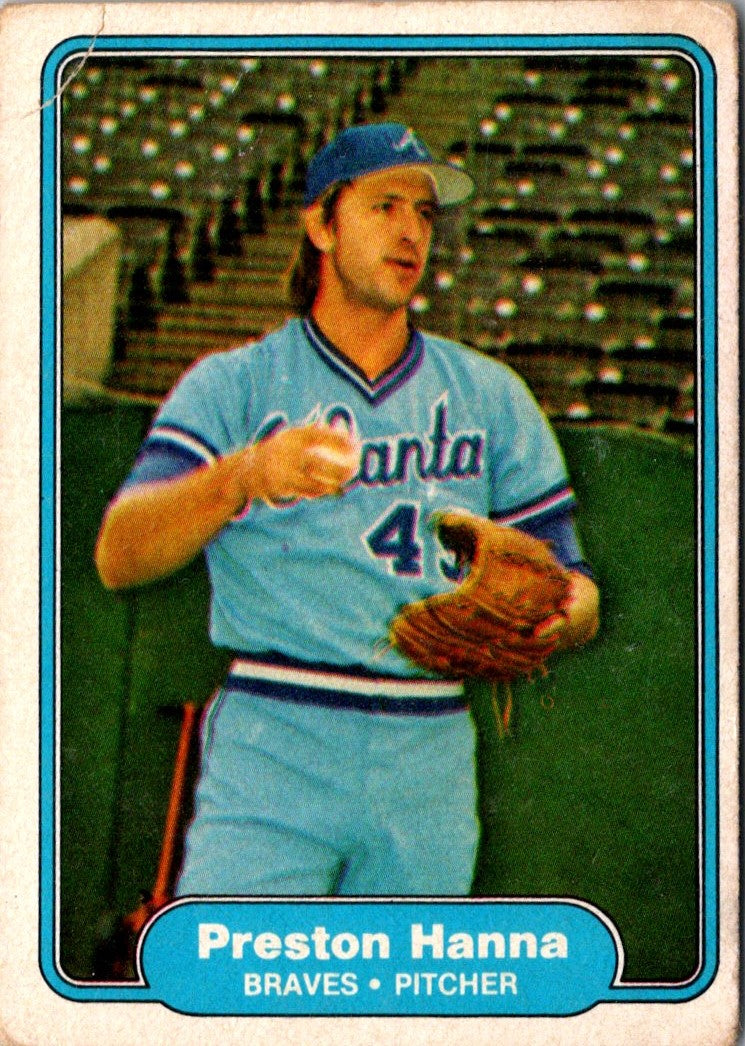 1982 Fleer Preston Hanna