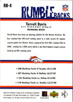 2002 UD Authentics Rumble Backs Terrell Davis #RB-4
