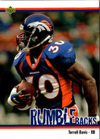 2002 UD Authentics Rumble Backs Terrell Davis #RB-4