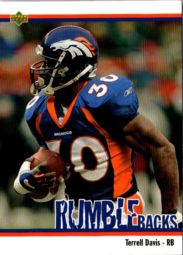 2002 UD Authentics Rumble Backs Terrell Davis #RB-4