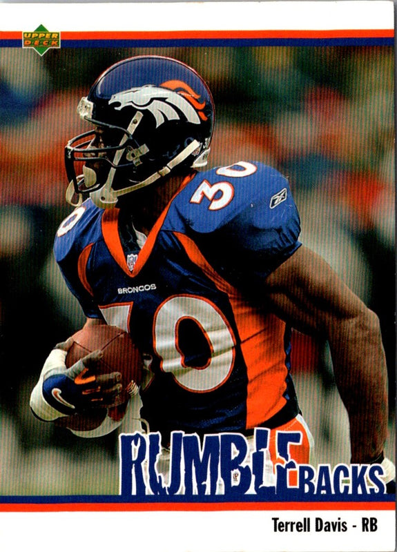 2002 UD Authentics Rumble Backs Terrell Davis #RB-4