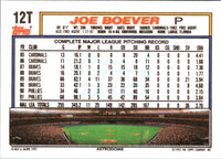 1992 Topps Traded Joe Boever #12T