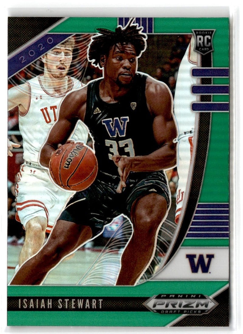 2020 Panini Prizm Draft Picks Collegiate Green Isaiah Stewart