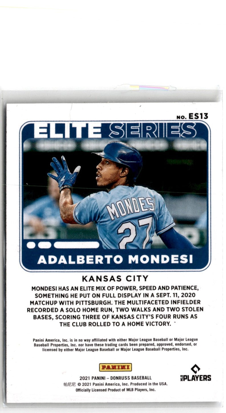 2021 Donruss Elite Series Adalberto Mondesi