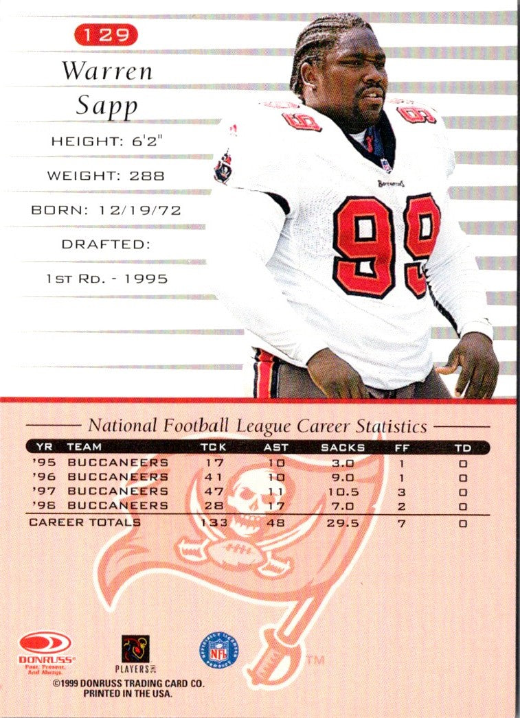 1999 Donruss Warren Sapp