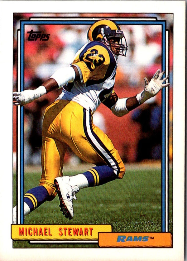 1992 Topps Michael Stewart #196