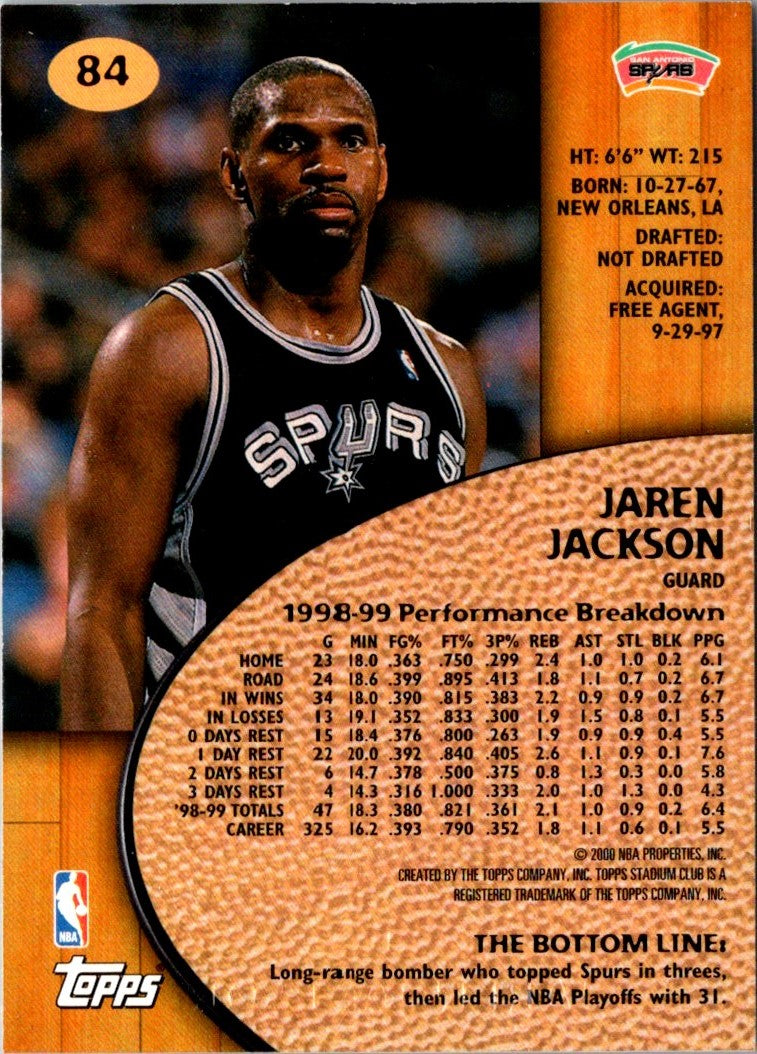 1999 Stadium Club Jaren Jackson