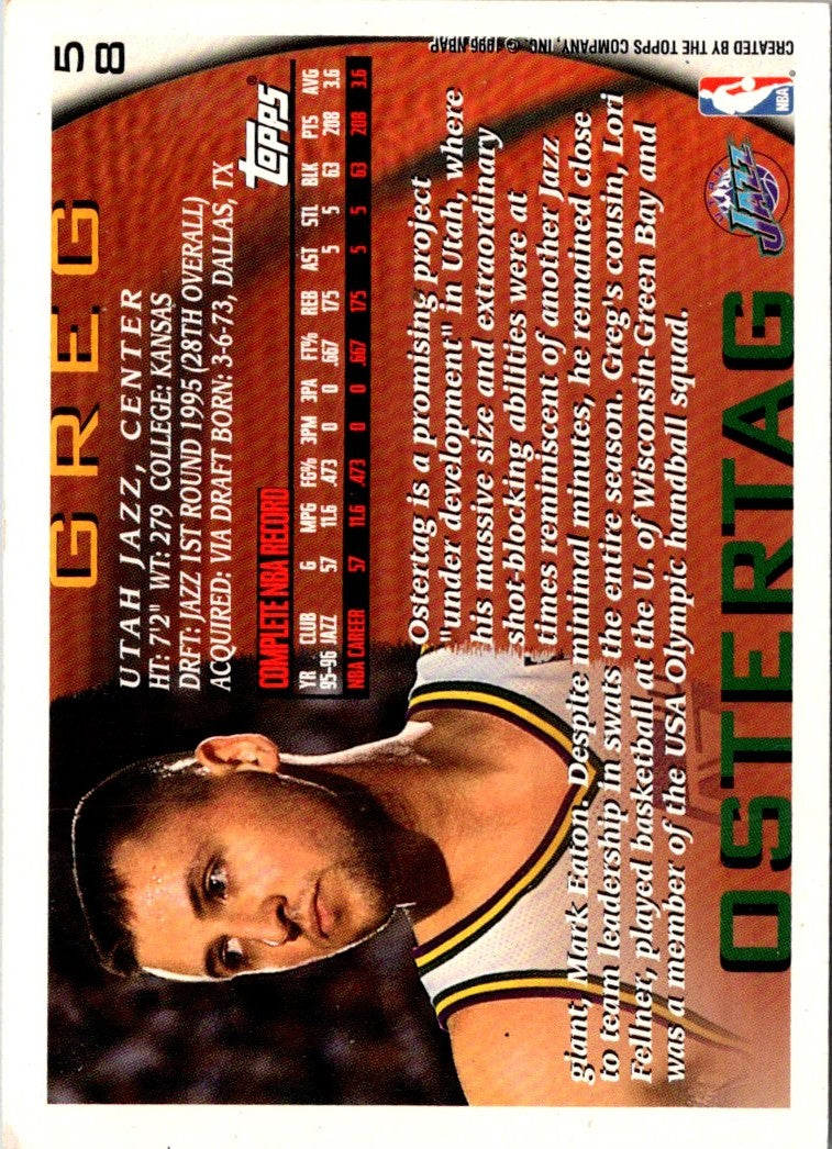 1995 Topps Greg Ostertag