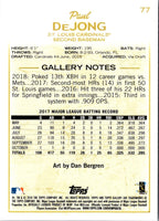 2018 Topps Gallery Paul DeJong #77