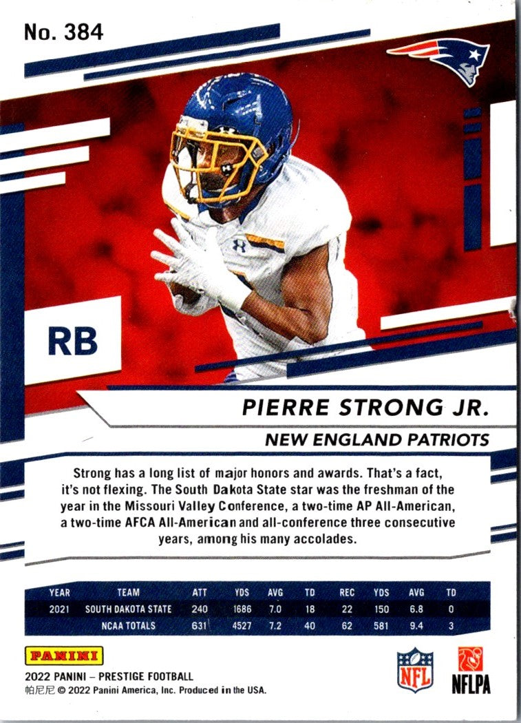 2022 Panini Prestige Pierre Strong Jr.