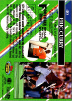 1993 Stadium Club Eric Curry #40 Rookie