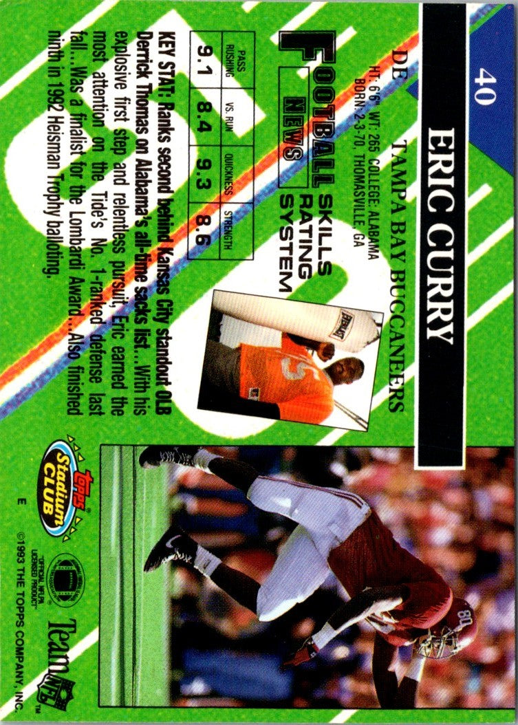 1993 Stadium Club Eric Curry