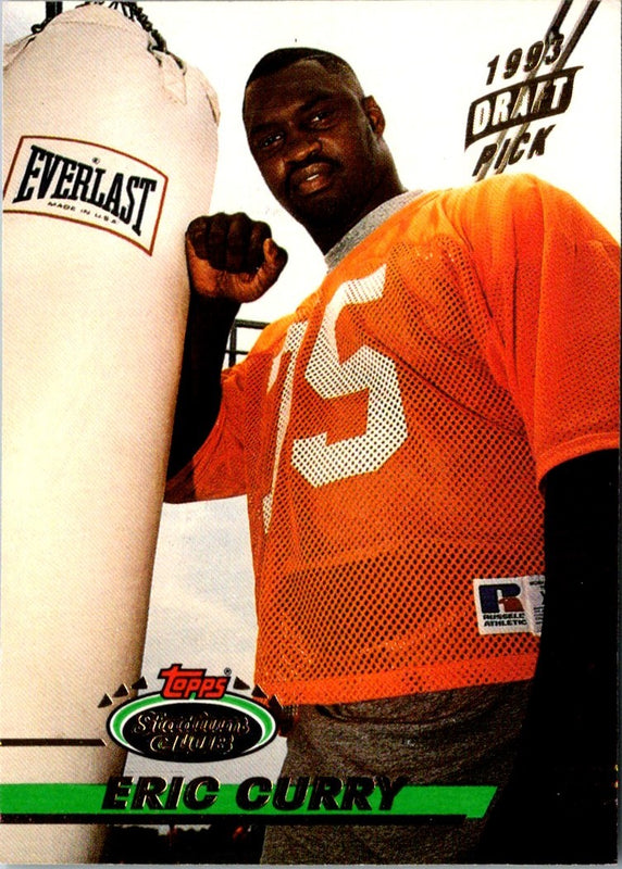 1993 Stadium Club Eric Curry #40 Rookie