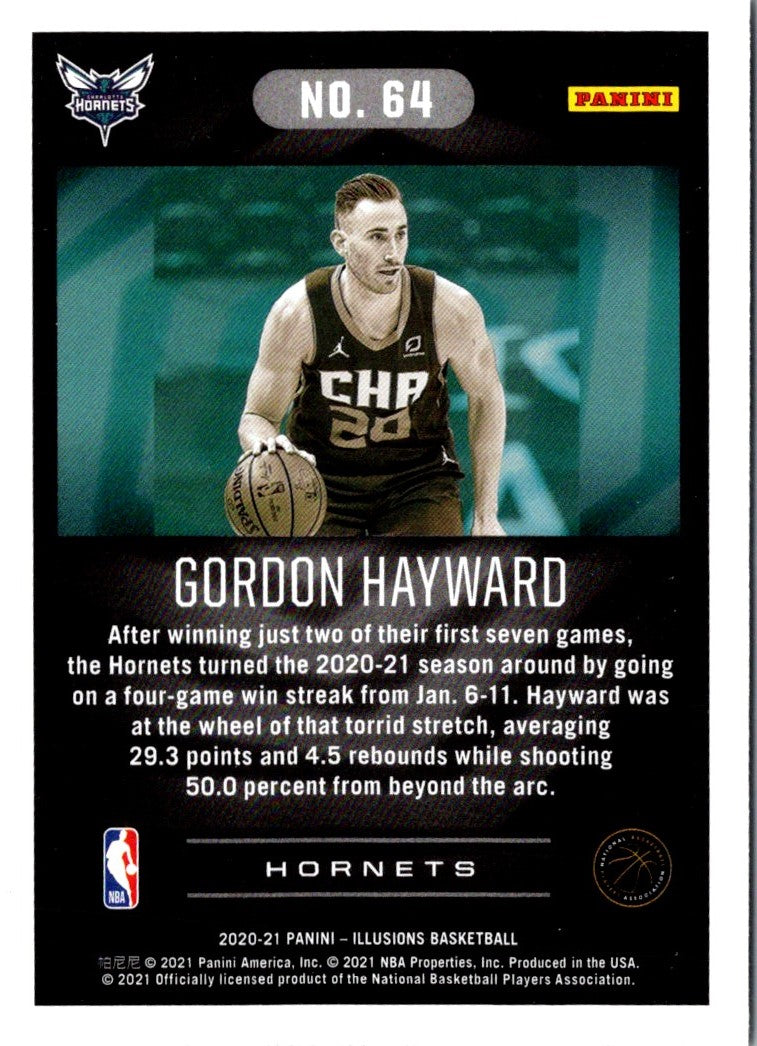 2020 Panini Illusions Gordon Hayward