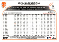 2022 Topps Chrome Evan Longoria #54