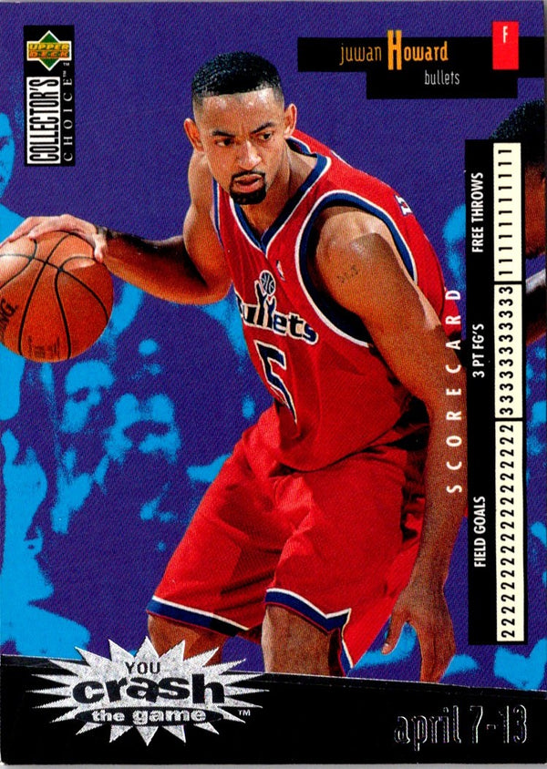 1996 Collector's Choice You Crash the Game Scoring Silver 2 Juwan Howard #C29B