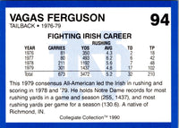 1990 Collegiate Collection Notre Dame Vagas Ferguson #94