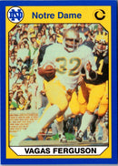 1990 Collegiate Collection Notre Dame Vagas Ferguson