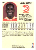 1989 Hoops John Battle #154 Rookie