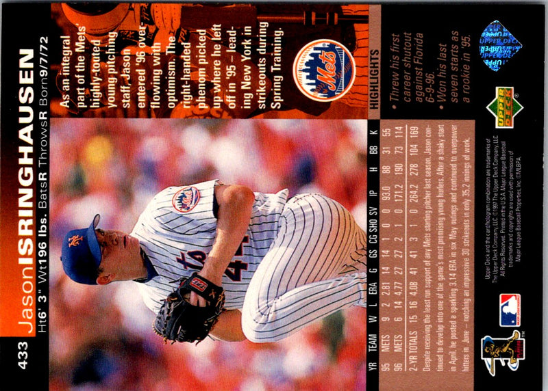 1997 Upper Deck Jason Isringhausen