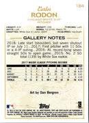 2018 Topps Gallery Carlos Rodon