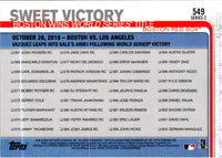 2019 Topps Sweet Victory #549