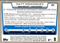 2012 Bowman Chrome Matt Dominguez #162 Rookie