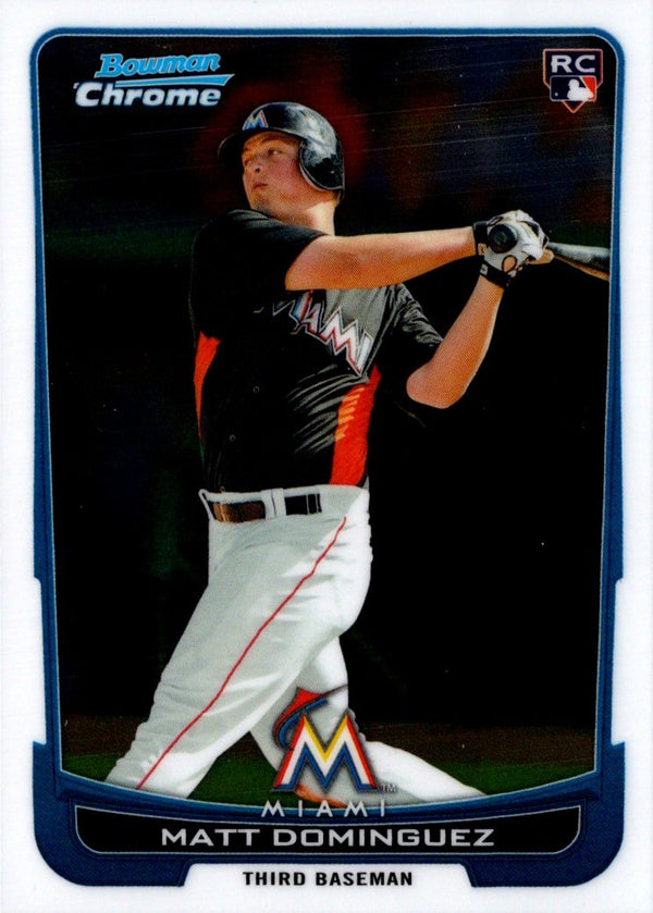 2012 Bowman Chrome Matt Dominguez #162 Rookie