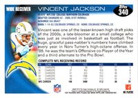 2010 Topps Vincent Jackson #340