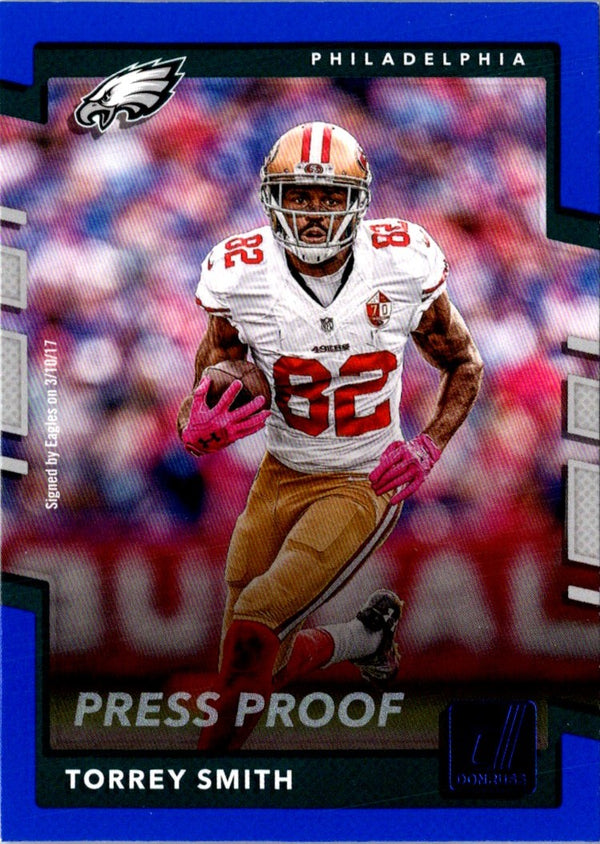 2017 Donruss Press Proof Blue Torrey Smith #134