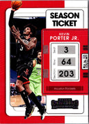 2021 Panini Contenders Game Ticket Red Kevin Porter Jr.
