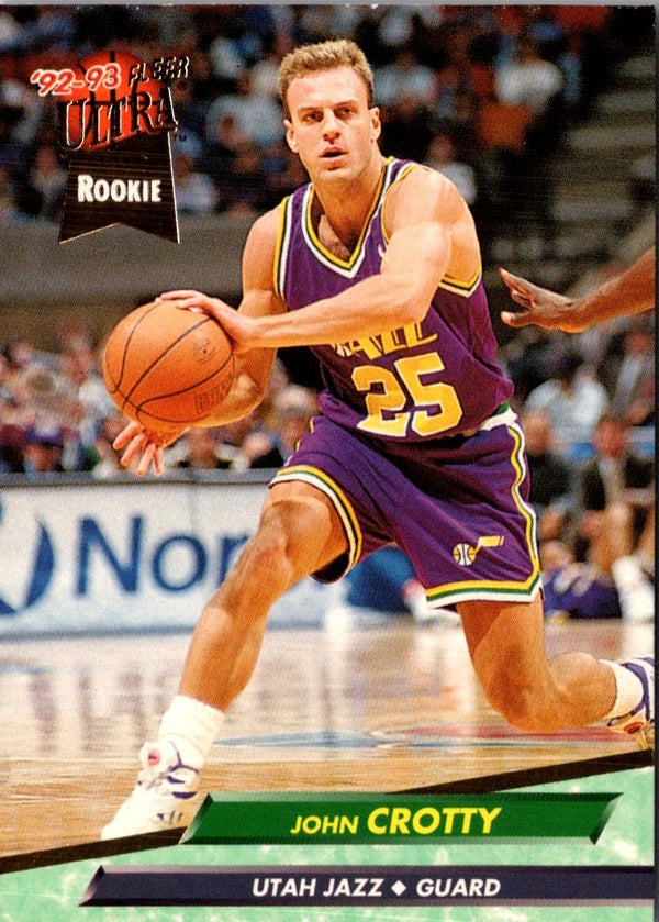 1992 Ultra John Crotty #362 Rookie