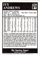 1992 Conlon Collection TSN Ivy Andrews #420