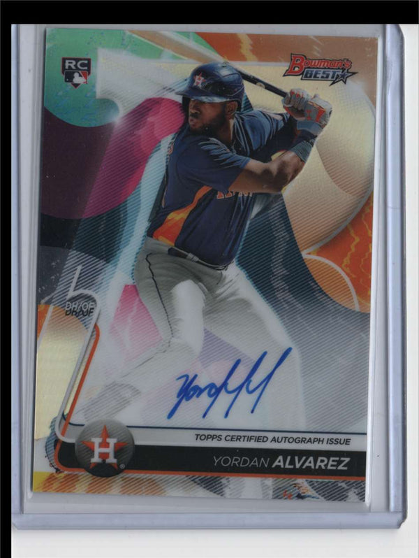 2020 Bowman's Best of 2020 Autographs Yordan Alvarez #B20-YA Rookie Autograph