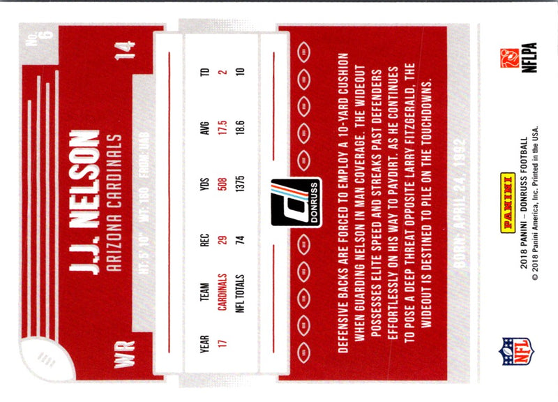 2018 Donruss J.J. Nelson