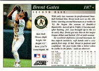 1994 Score Brent Gates #187
