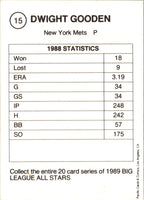 1989 Pacific Cards & Comics Big League All Stars (unlicensed) Dwight Gooden #15