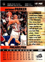 1997 Press Pass Double Threat Anthony Parker #21