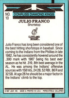 1988 Donruss Super Diamond Kings Julio Franco #10