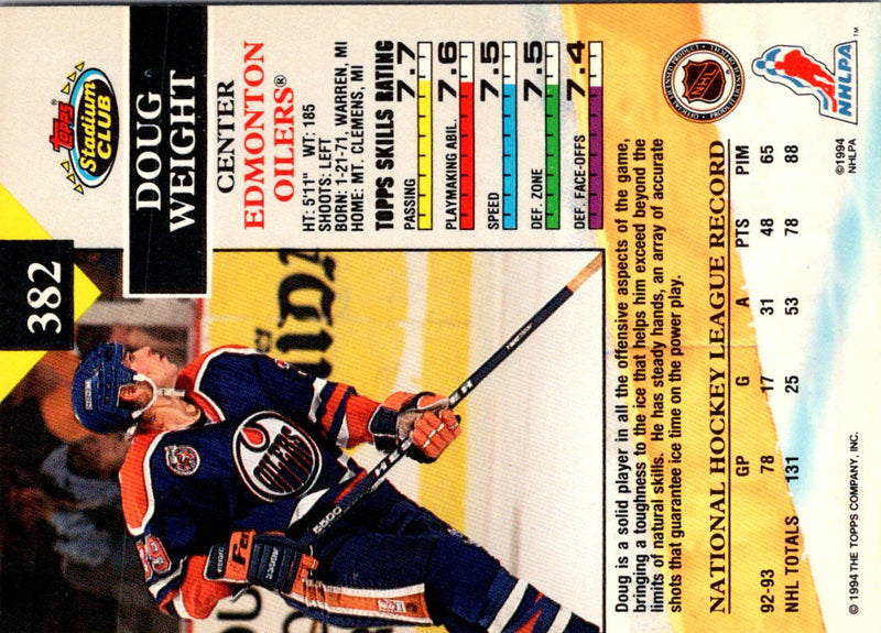 1993 Stadium Club Doug Weight