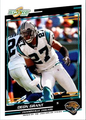 2004 Score Deon Grant #150