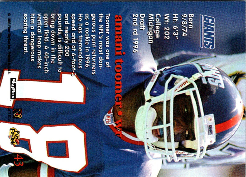 1996 SkyBox Impact Rookies All-Rookie Team Amani Toomer