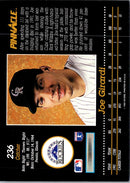 1993 Pinnacle Joe Girardi