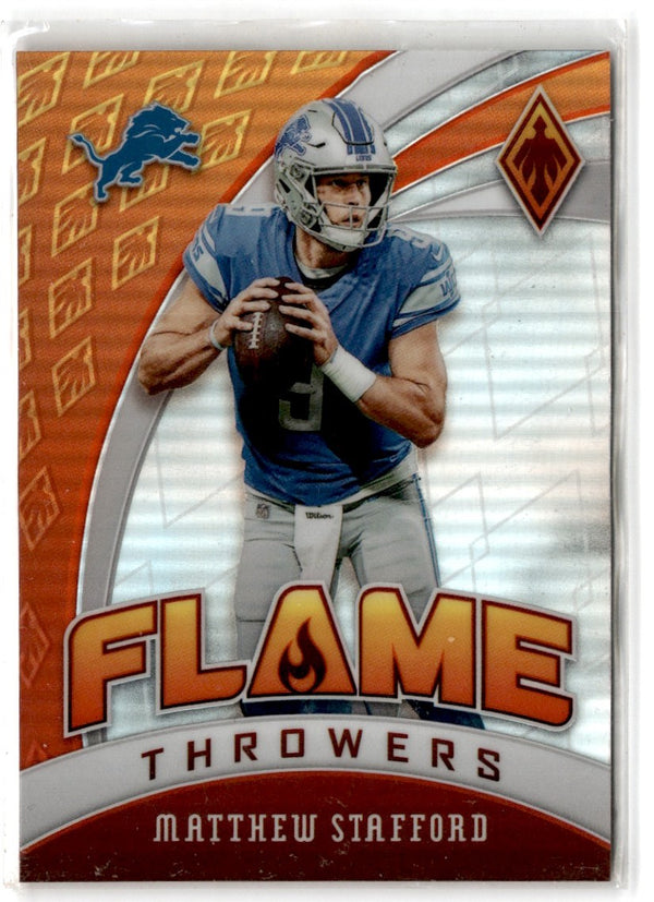 2020 Panini Phoenix Flame Throwers Matthew Stafford #21