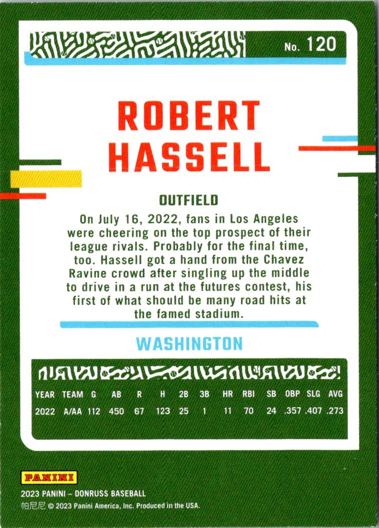 2023 Donruss Robert Hassell