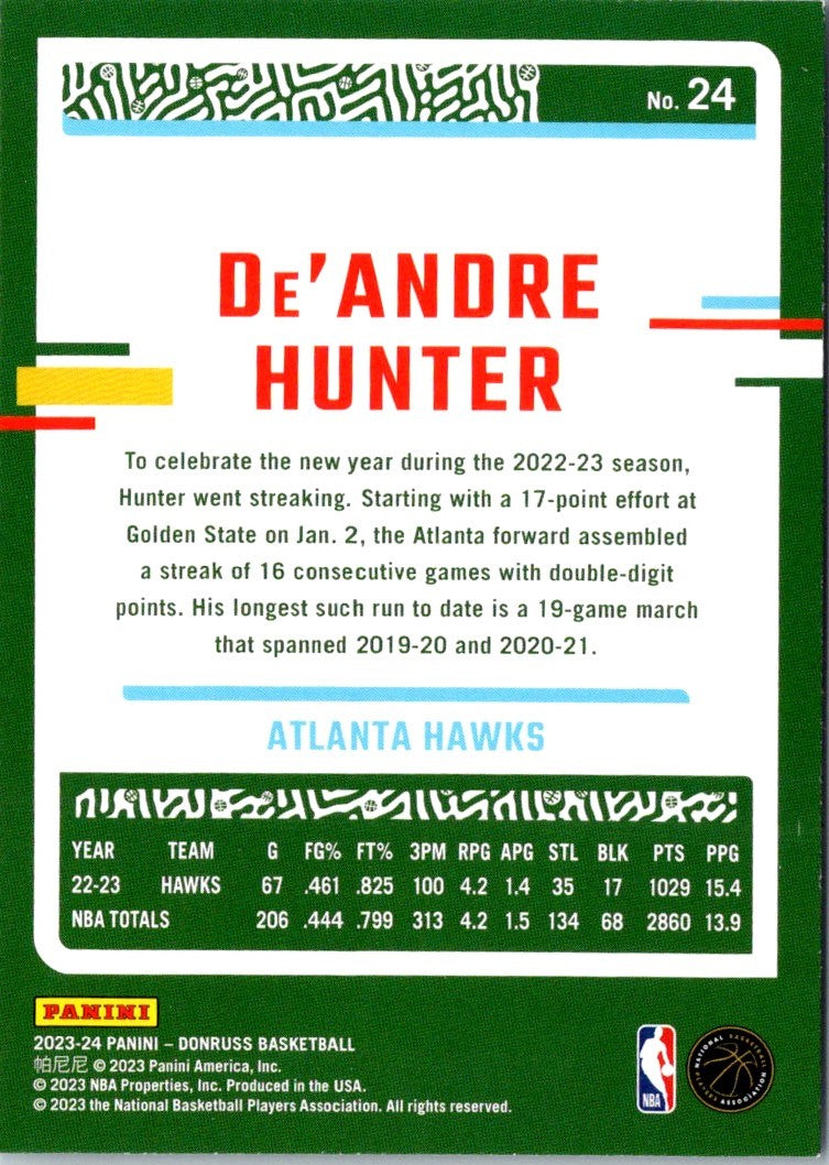 2023 Donruss Red De'Andre Hunter